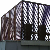 Panneau métallique perforé décoratif architectural, revêtement de façade en aluminium, tôle à motif de trous personnalisé, matériau de construction
