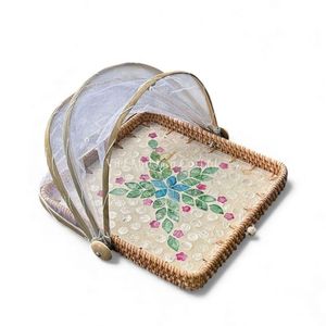 Couvre-plat classique en nacre naturelle, fait à la main, coquille naturelle pour la protection des aliments, service de table et décoration intérieure, Vietnam - Product Image 1