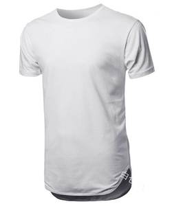 Camisetas alargadas de algodón 100%, camisetas de cuerpo extendido para hombres, suministro B2B, ropa de calle de fábrica a la moda, camisetas para hombres - Product Image 3