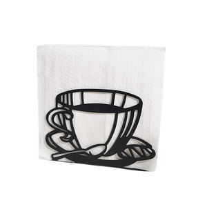 Servilletero portátil de acero inoxidable de lujo personalizado, diseño de corte láser, cocina, comedor, mesa, Metal decorativo - Product Image 1