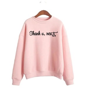 2025 última moda mujer sudadera cuello redondo pulóver manga larga Casual 100% algodón bordado personalizado ropa de invierno y verano - Product Image 1