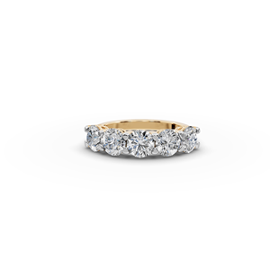Bague moderne en diamant de laboratoire à cinq pierres de 2,50 carats - Product Image 2