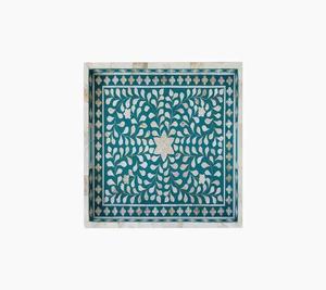 Bandeja de servicio de resina de Navidad clásica, plato de madera multicolor, bandejas de postre de desayuno de tamaño personalizado ecológicas para uso doméstico - Product Image 5