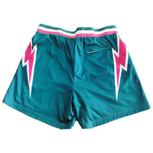 Shorts en coton respirant à taille mi-haute avec cordon de serrage pour hommes, grande taille, à séchage rapide, motif imprimé, pour la course et le basketball – Prix usine - Product Image 2