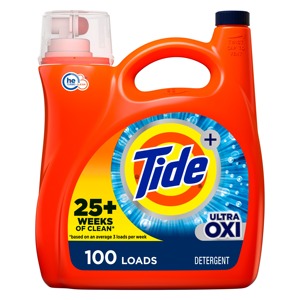Achetez Tide Hygienic Clean Heavy 10X Duty, détergent à lessive liquide, parfum original, 37 fl oz, 24 lavages, compatible HE - Product Image 6
