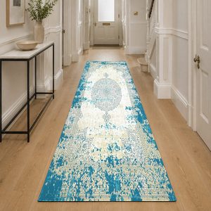 Tapis RUGS DEPOT LXDP-0150, vente en gros, multicolores, neutres, contemporains, géométriques, imprimés numériquement, lavables en machine, en chenille, antidérapants - Product Image 5