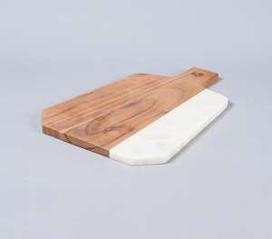 Ensemble de service à salade exclusif en corne naturelle et résine, manche en feuille blanche en chevron, ustensiles de cuisine de luxe, vaisselle de designer haut de gamme - Product Image 5