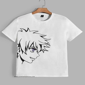 High Street Fashion Custom 180g Color sólido Lavado liso Casual Camiseta de manga corta para hombres Mujeres Punto con lentejuelas para adolescentes - Product Image 3