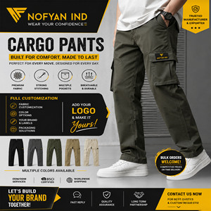 Pantalones Jogger de Algodón Bordado de Alta Calidad con Efecto Desgastado, Pierna Recta, 500 Gsm, Pierna Ancha, Costuras en Contraste, Estilo Baggy para Hombre - Product Image 5