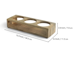 Warli Village Tales ชุดเหยือกน้ำดองเซรามิกอเนกประสงค์พร้อมที่จับไม้ชุดหม้อเครื่องปรุงอาหาร3ชิ้นเซรามิก - Product Image 6