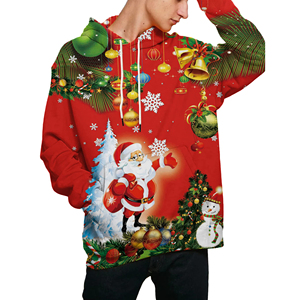Venta al por mayor de sudaderas con capucha de los hombres de Navidad de buena calidad sudaderas con capucha para los hombres de calidad de poliéster 100% estilo OEC - Product Image 4