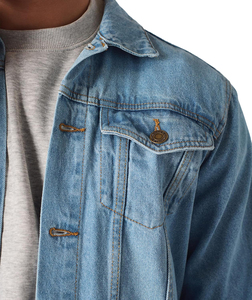 Nouvelle conception de vestes en jean sur mesure pour hommes, vestes en jean tendance à boutons, manches longues avec couleurs personnalisées - Product Image 4