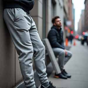 Surdimensionné Sportswear Pantalons de survêtement Hommes Respirant Lourd Streetwear Slim Fit Pantalon Pyjama Hommes Pantalons de survêtement - Product Image 5