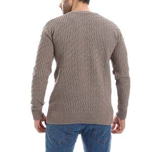 OEM/ODM algodón en blanco cuello redondo suéteres lisos Material personalizado ropa de hombre de alta calidad fabricación suéter transpirable para hombres - Product Image 6