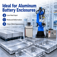 Système de soudage laser à fibre automatique pour la soudure de plateaux de batteries de véhicules électriques, machine robotique pour la fabrication de véhicules à énergie nouvelle