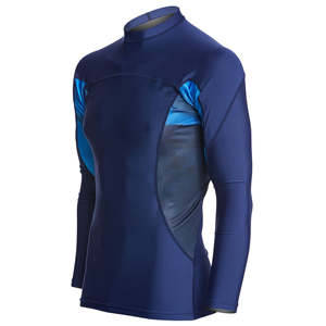 BJJ Rash Guard para hombres camisa de compresión de manga larga No Gi Jiu Jitsu MMA Grappling Top ropa de entrenamiento deportivo de secado rápido OEM - Product Image 2