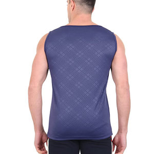 Hot Selling Custom Logo Casual <b>Men</b> Sports <b>Singlet</b> Summer Quick Drying Breathable Cotton Bamboo Fiber Fitness Gym Tank Top - Product Image 2