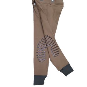 กางเกงขี่ม้าเอวสูงกางเกงขี่ม้าพร้อมที่จับที่นั่งซิลิโคนเต็มรูปแบบมีทุกสี - Product Image 3