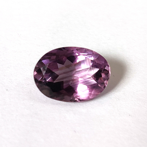 Améthyste naturelle brésilienne à facettes rondes de 8x6mm, pierres précieuses en vrac de cercle d'améthyste bleue coupées et polies - Product Image 1