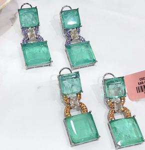 Pendientes de Doble Capa con Diseño Moderno, Plateados, de la Mejor Calidad, para Bodas y Fiestas, Colección para Mujeres y Niñas - Product Image 3