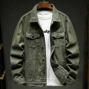 Veste en jean unisexe, denim de coton de qualité supérieure, style décontracté de rue pour hommes et femmes, usage quotidien - Product Image 1