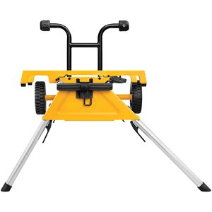 Soporte de sierra de mesa portátil y ligero con fuente de alimentación manual, diseño plegable con ruedas para proyectos de bricolaje - Product Image 3