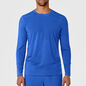 Logotipo personalizado impreso enfermería Scrub camisetas al por mayor por encargo Scrub Camisetas interiores para los hombres en el precio barato - Product Image 1