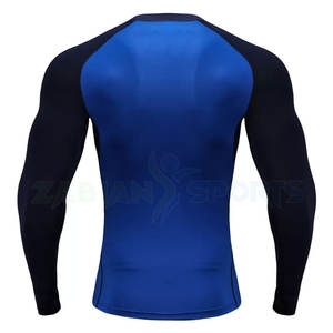Camisas de compresión de fitness sin costuras de secado rápido de alta calidad para hombre, pantalones cortos deportivos de verano de poliéster Spandex con estampado personalizado de talla grande - Product Image 3