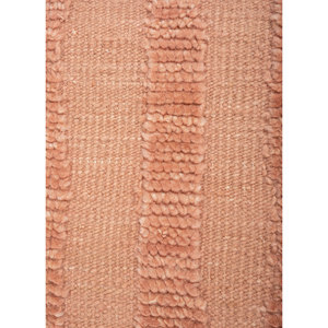 Alfombra de Lana Anudada a Mano Zuri, Rojo Naranja AKWL-1962, Estilo Kilim para el Hogar, Abstracta, para Entrada, Sala de Estar, Pasillo, Rectangular de 9x12 - Product Image 3