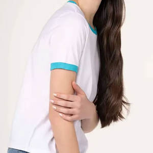 Nouveauté 2026 Nouveau design T-shirt femme personnalisé avec logo Vêtements femme grande taille T-shirts unis confortables avec logo personnalisé - Product Image 6