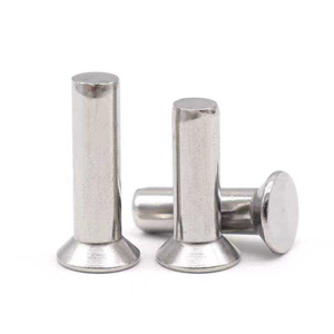 Rivets à tête plate en acier inoxydable, forgeage à froid et usinage sur mesure - Product Image 1