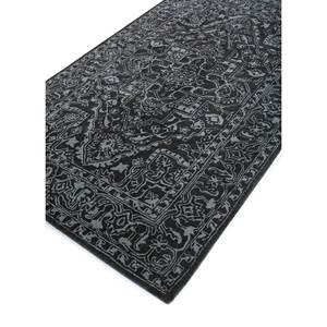 Tapis en laine tufté à la main Imara, gris et noir, motifs rectangulaires et rayés, pour la maison et les cadeaux, Tra-13337, tapis de chambre - Product Image 2