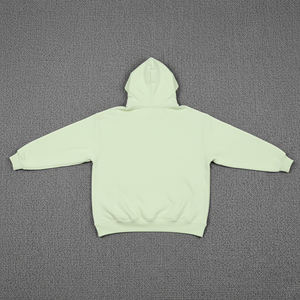 เสื้อฮู้ดสตรีทแวร์แบบสวมหัว พิมพ์ลาย DTG ปักลาย 3 มิติ ด้านหน้า สไตล์ลำลองสำหรับฤดูหนาว สีพื้น แฟชั่น ไซส์พลัส รับผลิตแบบ OEM/ODM - Product Image 2