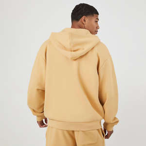 Fabrication sur mesure Sweat à capuche avec fermeture éclair pour hommes Veste zippée décontractée et confortable pour un usage quotidien Fermeture éclair surdimensionnée pour l'hiver - Product Image 3