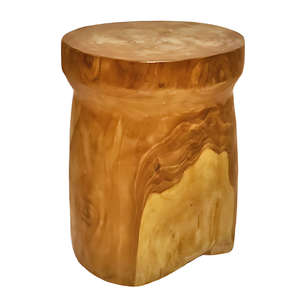 Taburete de alga de madera maciza duradero, minimalista, acabado natural para el hogar, la Oficina o el asiento del café - Product Image 1