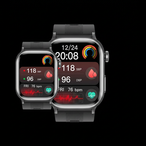 Montre connectée Sower avec écran AMOLED de 2,06 pouces, moniteur de fréquence cardiaque, étanche IP67, pour hommes et femmes, moniteur d'activité physique avec Bluetooth - Product Image 6