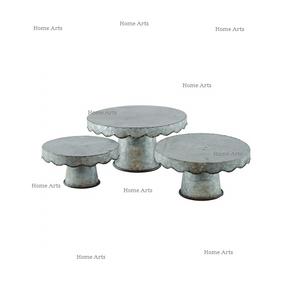 Classic Design Galvanized <b>Cake</b> <b>Stand</b> With Premium Quality Round Shape Birthday Party <b>Cake</b> <b>Stand</b> At <b>Cheap</b> Price - Product Image 3