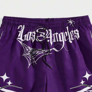 กางเกงขาสั้นผู้ชายสไตล์คลาสสิกสำหรับกิจกรรมกลางแจ้ง เอวสูงแบบมีเชือกผูก ทรงลำลองสำหรับฤดูร้อน ความยาวระดับเข่า - Product Image 3