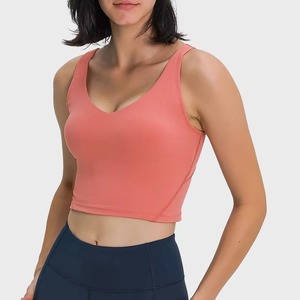 Customizable Lightweight Breathable Sports <b>Bras</b> for Women Off-the-Shoulder Neck Anti-Bacterial Eco-Friendly Plus Size Yoga - Product Image 1