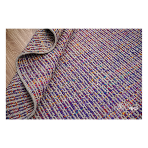 Durable Wool Handwoven Area <b>Rug</b> with Geometric and Abstract Designs for Living Room, Bedroom, Office and Elegant Homes - Product Image 6
