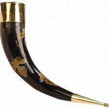 ฮอร์นสำหรับดื่มแบบไวกิ้งสไตล์ไม่เหมือนใครควายธรรมชาติอาเกตขัดสัตว์ดีไซน์สัตว์กันน้ำขนาดงานฝีมือตามธรรมชาติ - Product Image 4