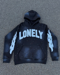 Custom 100% Cotton French Terry Men's Zipper-Up Oversized Hoodies Sweatshirts Acid Wash Distressed Embroidery <b>Applique</b> <b>Patch</b> - Product Image 5