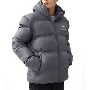 Veste d'hiver matelassée pour homme avec capuche, légère, respirante, col montant, coupe-vent, idéale pour les activités de plein air - Product Image 4