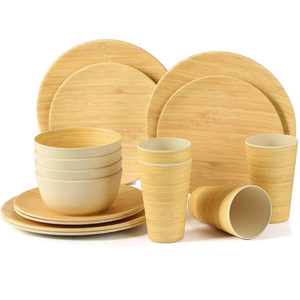 Hot Item Natural Spun Bamboo Fruit Salad Bowl Good Quality <b>Cheap</b> Wholesale Sustainable Serving Bowl For Kitchen Made in Vietnam - Product Image 4