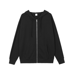 2025 hiver Streetwear Collection directe usine approvisionnement hommes 100% coton à capuche motif solide Pakistan fabrication à capuche - Product Image 2