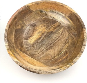 Bol en bois dans un nouveau style bol de service en bois bol à salade dans le prix de gros ensemble de 3 par le fabricant indien - Product Image 6