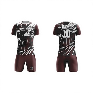 เสื้อฟุตบอลแบบใหม่ คุณภาพสูง ดีไซน์สร้างสรรค์ สำหรับทุกเพศ สามารถปรับแต่งได้ ผลิตจากโพลีเอสเตอร์ 100% ชุดเสื้อแขนสั้นสำหรับเล่นฟุตบอล ชุดยูนิฟอร์มฟุตบอล - Product Image 1