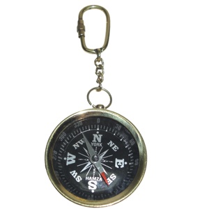 Mini laiton nautique Double corde porte-clés porte-anneau Design Antique montre Style Camping nouveau Design 2025 haute qualité Top vente - Product Image 4
