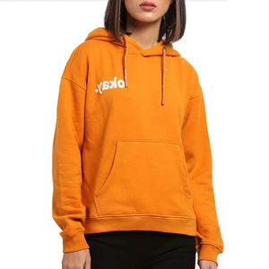 Sudadera con capucha para mujer de algodón 100% de alta calidad con logotipo personalizado posición delantera/trasera servicio OEM secado rápido al por mayor - Product Image 3