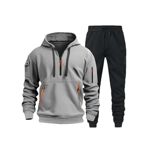 Survêtements pour hommes de haute qualité pullover 2 pièces à capuche ensemble de jogging logo personnalisé survêtements à capuche pour hommes disponibles - Product Image 5